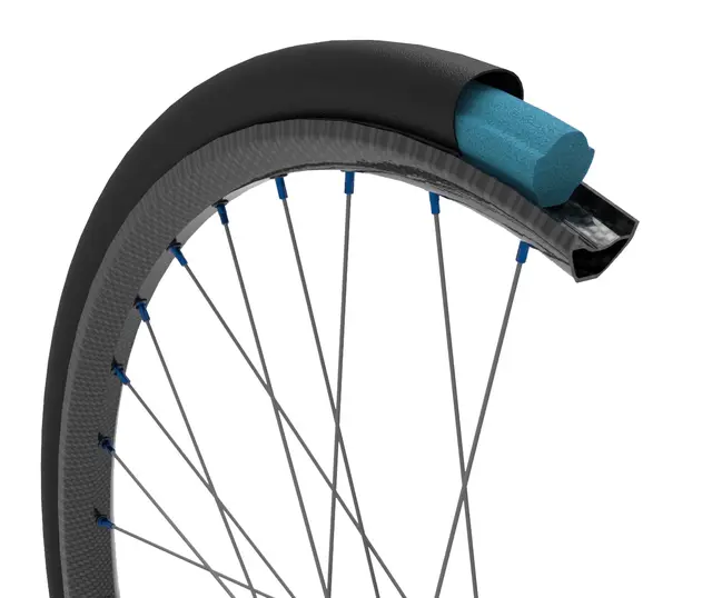 Tubolight EVO ROAD/CX Dekkinnlegg 28 Par Blå, PE, 19-23mm felg,28-32mm dekk, 19gr 