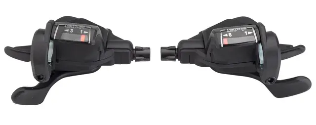 Microshift Mezzo 3x7 Girsjalter Sett 3x7-delt, m/display, Shimano komptibelt 