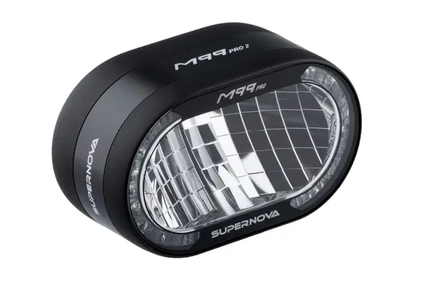 Supernova M99 Pro 2 Frontlykt 3000L, 24-60V, Sort, Remote, 190g 