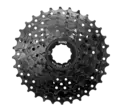 KMC REACT E-bike 8-Delt Kassett 4-pk 11-32T, sort, Shimano kompatibel, stål