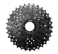 KMC REACT E-bike 8-Delt Kassett 4-pk 11-32T, sort, Shimano kompatibel, stål