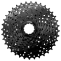 KMC REACT E-bike 9-Delt Kassett 4-pk 11-36T, sort, Shimano kompatibel, stål