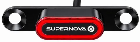 Supernova TL3 Mini Pro Seatpost Baklykt 50mm, Brems,alu, 12V, 1400mm kabel, 55gr